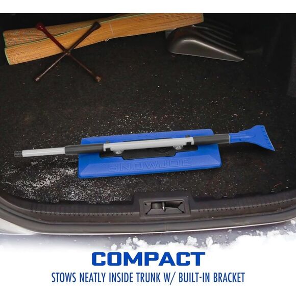 Snow Broom Snow Joe LED 4-In-1 Telescoping Ice Scraper Foam Head Headlights OW - Picture 5 of 7